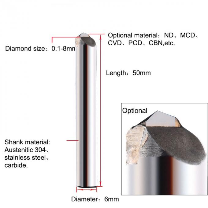 0.25mm MCD CNC Diamond Tools For Jewelry Making Dragom Skin Effect 1